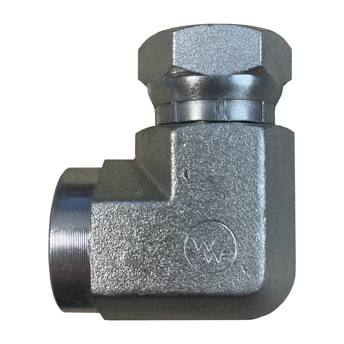 -02 X -02 Female NPT to Female NPT Swivel 90° (1502-02-02)