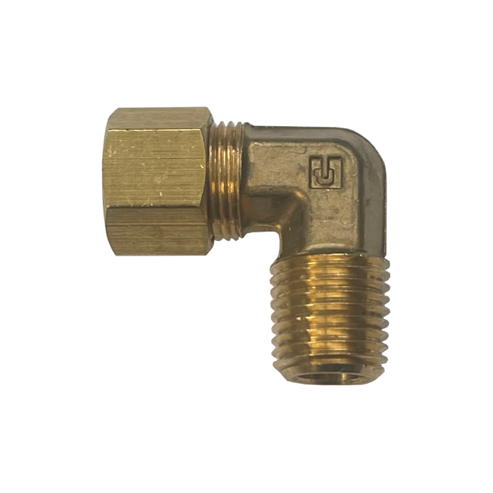 1/8" Brass Compression X 1/8" Male NPT 90° (169220)