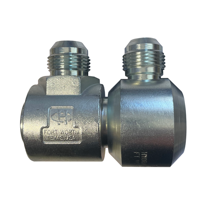 1 1/4" Male JIC X 1 1/4" Male JIC Parallel Plane Live Swivel - 18S20J20-J20