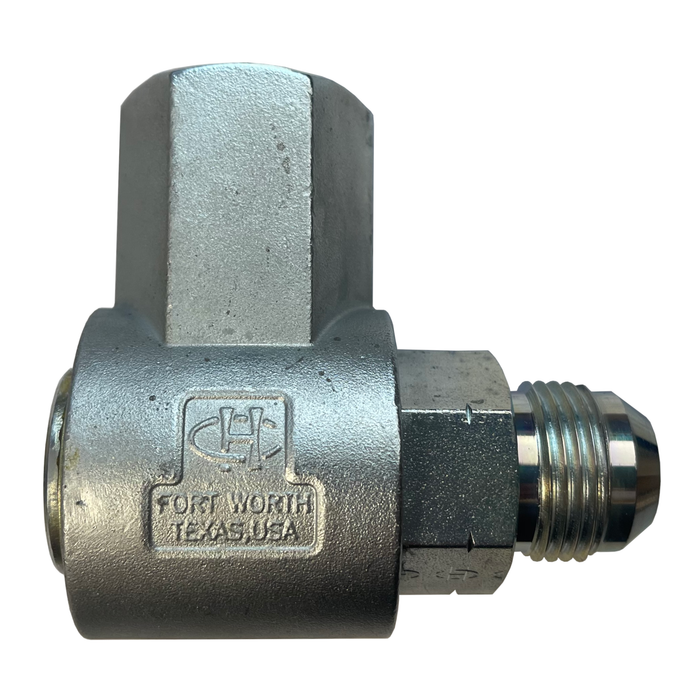 3/4" Female NPT X 3/4" Male JIC 90° Live Swivel - 9S12PF12-J12