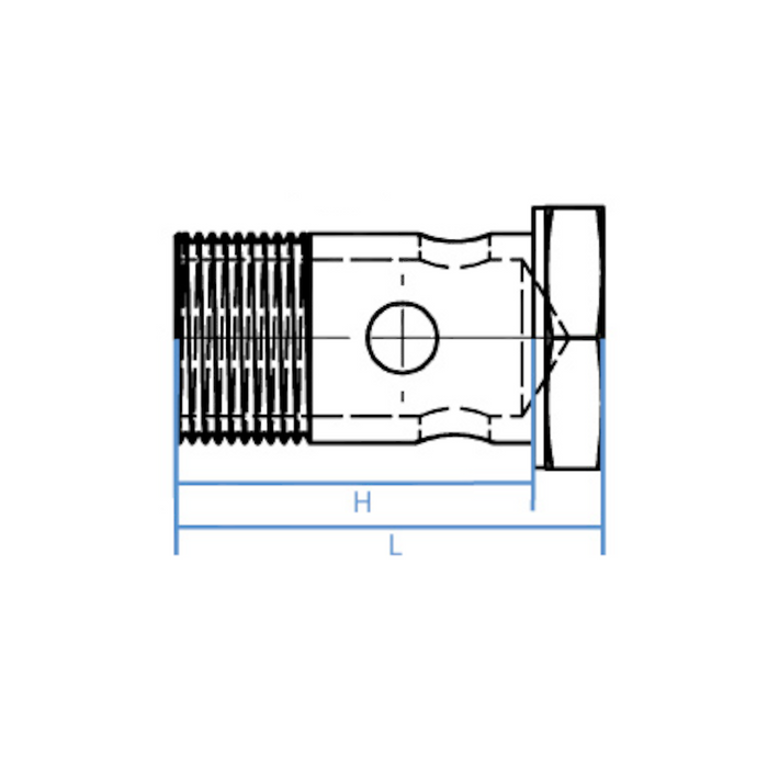 M18X1.5 Metric Banjo Bolt (3068-18-150-40L)