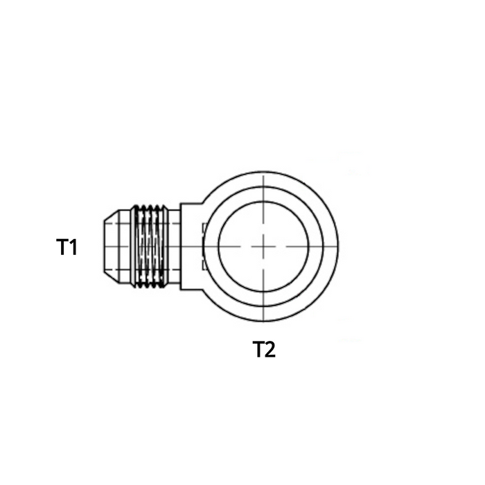 -10 X -22 Male JIC to Metric Banjo (3069-10-22)