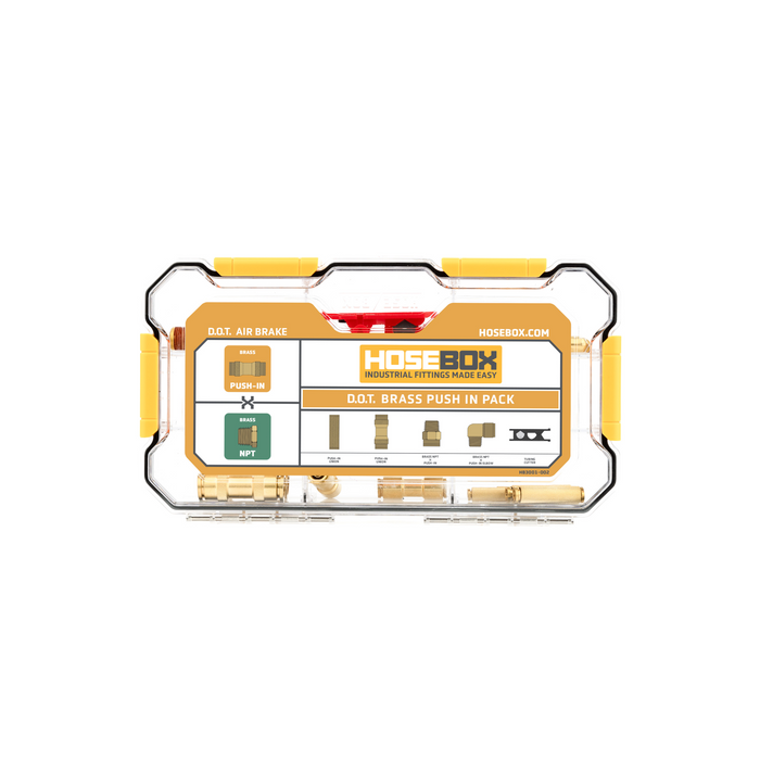 D.O.T. Brass Push-In Fitting Pack - HB3001-002