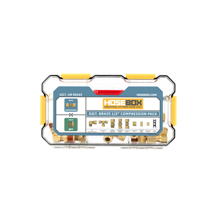 1/2" D.O.T. Brass Compression Fitting Pack - HB3001-006