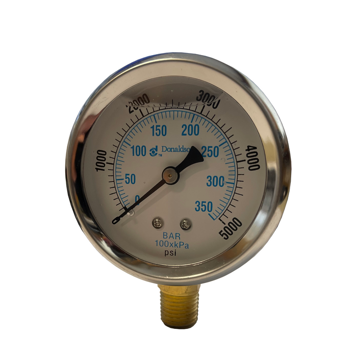 2 1/2" 5,000 PSI Lower Mount In-Line Pressure Gauge (P562725)