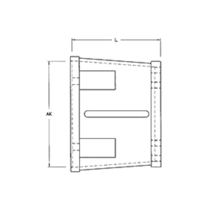 Electric Motor Mount - SAE "B" 2/4 Bolt, 182-256TC Frame (25-57-2/4B)