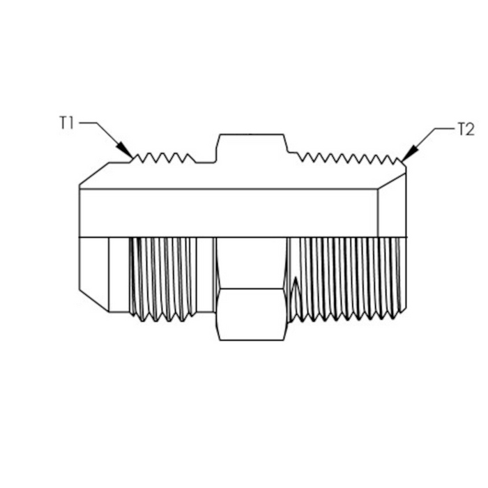 -16 X -24 Male JIC to Male NPT (2404-16-24)
