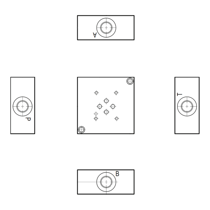 D03 Side Port Subplate (AD03SPS8S)