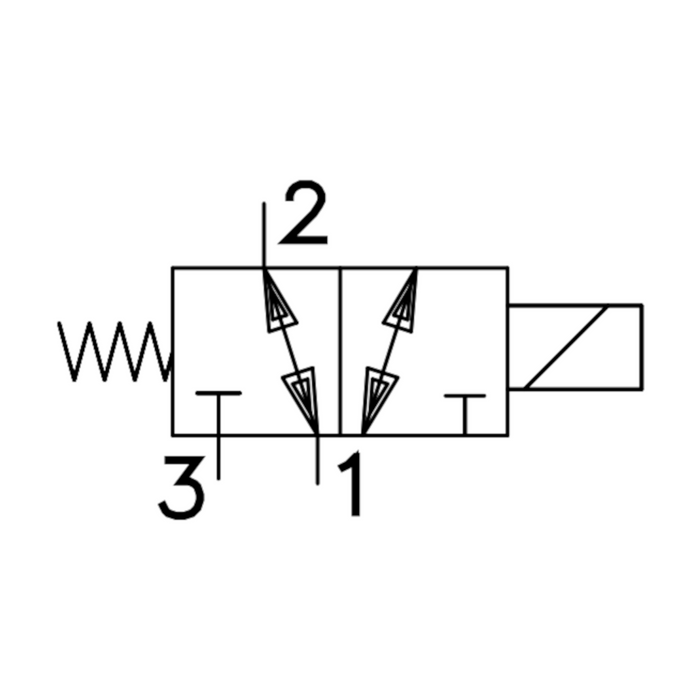 Solenoid Operated Cartridge Valve, 3-Way, 2-Position (EMDV-12-N-3C-0)