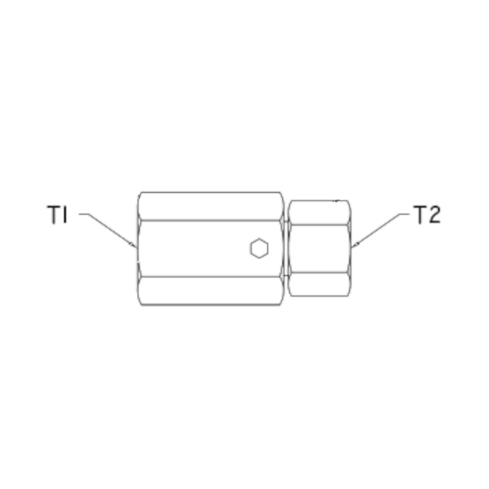 In-Line 1" FNPT x 1" FNPT Live Swivel (W/Zerk) - GS16PF16-PF16