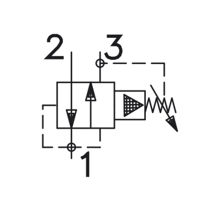 Pressure Reducing/Relieving Cartridge Valve, Pilot Operated, Spool Type (PRRS-12-N-S-30)