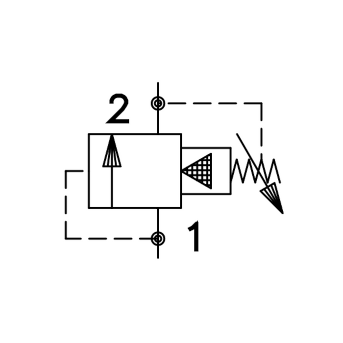 Pressure Relief Cartridge Valve, Pilot Operated, Spool Type (RVPS-08-N-S-50)