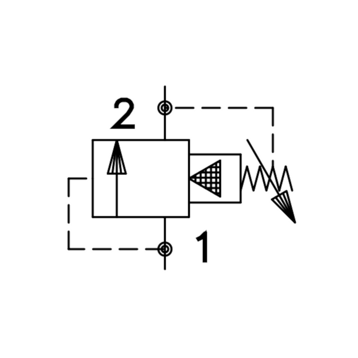 Pressure Relief Cartridge Valve, Pilot Operated, Spool Type (RVPS-12-N-S-15)